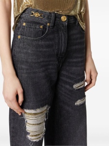 Versace Metal Mesh Regular-Fit Jeans - Img 3