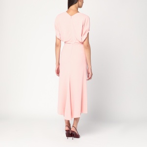 Victoria Beckham Pink satin midi dress - Img 2