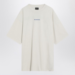 White New Balenciaga Back Medium Fit T-shirt