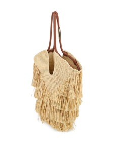 Zimmermann Goldentime medium raffia tote bag - Img 4