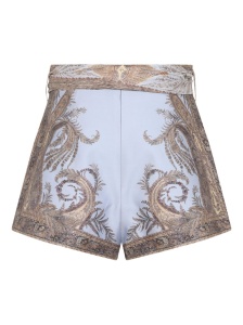 Zimmermann Paisley-print belted shorts - Img 3
