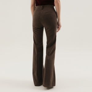 1989 STUDIO Brown striped flared pants - Img 2
