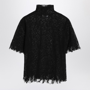 Alexander McQueen Black spiderweb lace top - Img 2