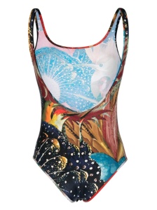 Alexander McQueen Hieronymus Bosch-print Jersey Bodysuit - Img 3