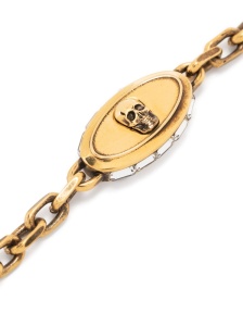 Alexander McQueen skull-detail chain-link bracelet - Img 2
