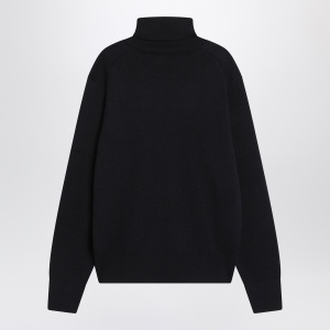 Ami Paris Navy blue turtleneck sweater Ami De Coeur - Img 2