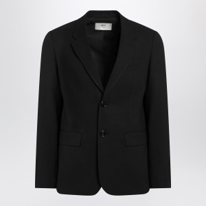 Ami Paris Single-Breasted Jacket Black Wool