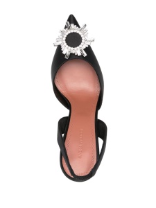 Amina Muaddi With Heel Black - Img 2