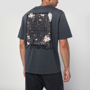 AMIRI Washed black cotton T-shirt - Img 2