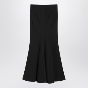 Balenciaga Black long wool skirt - Img 2