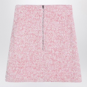 Balenciaga Pink cotton blend tweed mini skirt - Img 2