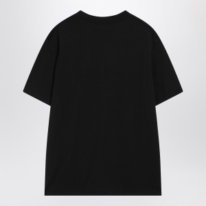 Balmain Black cotton crewneck t-shirt with logo - Img 2