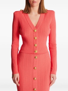 Balmain Long-sleeved twisted knit cardigan - Img 2