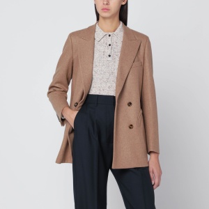 Blazé Milano Cholita blazer in wool and cashmere camel color