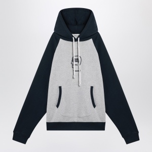 Brain Dead Light grey/navy blue hoodie