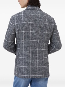 Brunello Cucinelli Alpaca and wool overcheck Prince of Wales deconstructed Cavallo blazer - Img 3