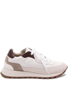 Brunello Cucinelli Calfskin and suede runners