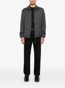Brunello Cucinelli Crew neck T-shirt in cotton jersey with logo and faux layering - Img 4