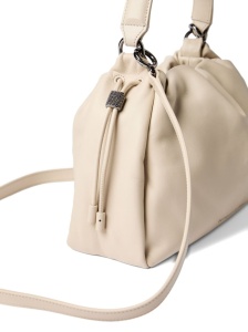 Brunello Cucinelli Mellow small bucket bag in soft leather with monili - Img 3