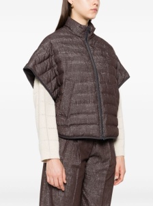 Brunello Cucinelli Quilted zip-front jacket - Img 2