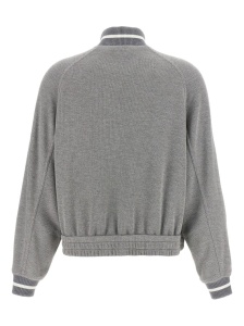 Brunello Cucinelli Ribbed-collar zip-up cardigan - Img 3