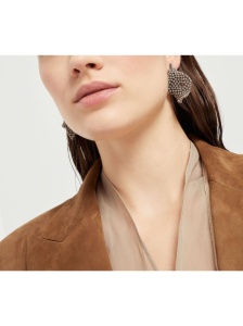 Brunello Cucinelli Sculptured silver earrings - Img 2