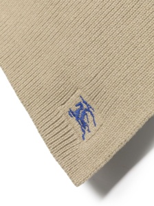 Burberry EKD-embroidered cashmere scarf - Img 3