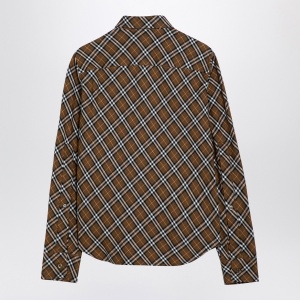 Burberry Oxid-coloured Check cotton shirt - Img 2