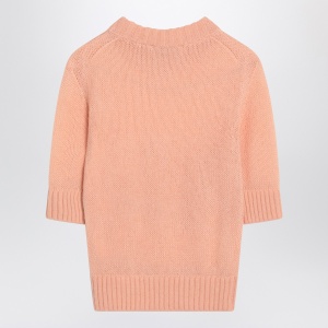 Chloé Peach-colored top with logo embroidery - Img 2