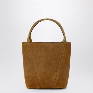 Chloé Small beige khaki suede Spin tote bag - Img 2