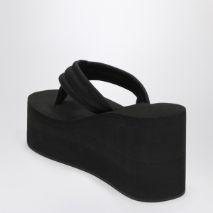 Coperni Black wedge sandal with logo - Img 2