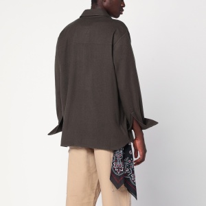 Destin Military green wool shirt - Img 2