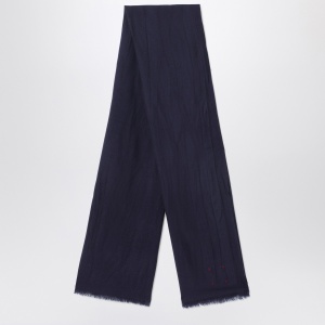 Destin Navy blue wool scarf