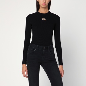 Diesel Black ribbed M-Valari sweater