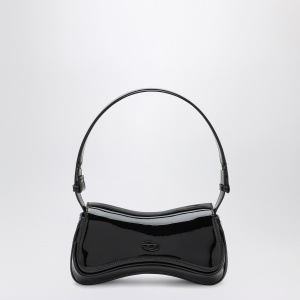Diesel Medium Play bag in black patent leather