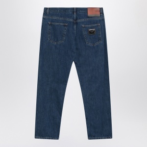 Dolce & Gabbana Dolce&Gabbana Blue denim jeans with logo tag - Img 2