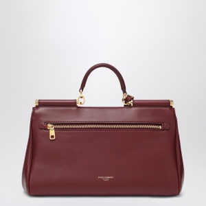 Dolce & Gabbana Dolce&Gabbana My Sicily handbag in burgundy leather - Img 2
