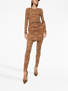 Dolce & Gabbana Short floral lace dress - Img 3
