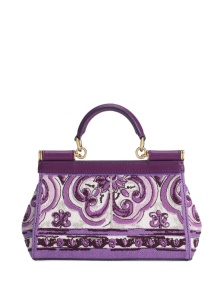 Dolce & Gabbana Small Sicily handbag with Maiolica embroidery - Img 4