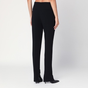Dries Van Noten Black trousers with slits and buttons - Img 2