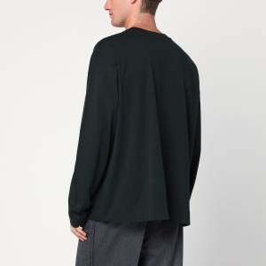 Dries Van Noten Bottle green cotton sweater - Img 2