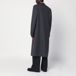 Dries Van Noten Grey double-breasted wool coat - Img 2