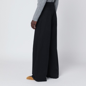 Dries Van Noten Wide black cotton trousers - Img 2