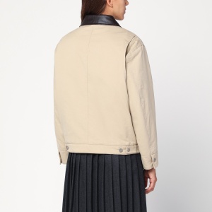 Dunst Beige cotton zip jacket - Img 2