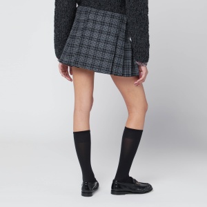 Durazzi Milano Black/white check kilt mini skirt - Img 2