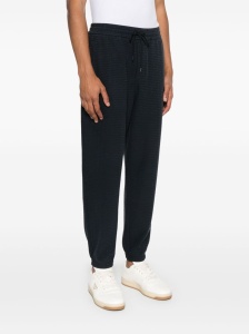 Emporio Armani ASV Lyocell blend jersey joggers with all-over lettering - Img 3