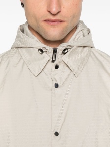 Emporio Armani Blouson with internal nylon bib jacquard all-over lettering - Img 4