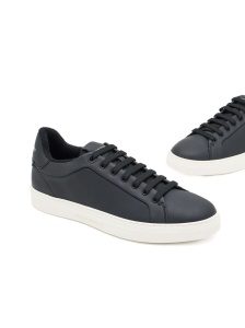 EMPORIO ARMANI EXCLUSIVE Soft leather sneakers - Img 2