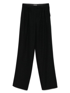 Emporio Armani herringbone-jacquard trousers