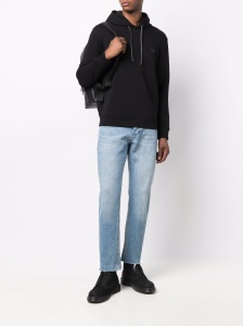 Emporio Armani Hooded sweatshirt with micro logo patch - Img 3